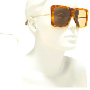 Gucci 61mm Retro Square Sunglasses